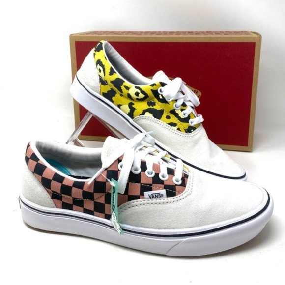 VANS Comfycush Era Mixed Media Suede Checker Leopard  Women’s Size VN0A3WM91PC - Picture 9 of 10